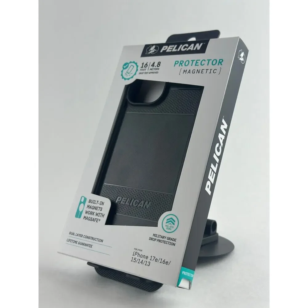 Pelican Protector Magnetic iPhone 16 Plus Black MagSafe Case NWT MSRP: $50.00